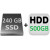 výmena za 240GB SSD+ 500GB HDD +35,00€
